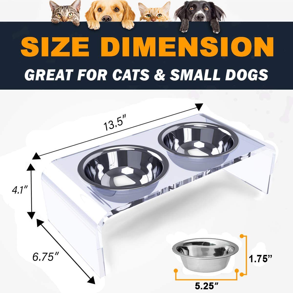 Pet Feeder Small Cat Dog Feeding Rack