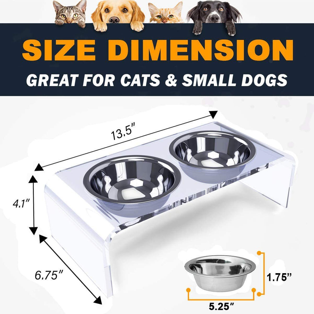 Pet Feeder Small Cat Dog Feeding Rack