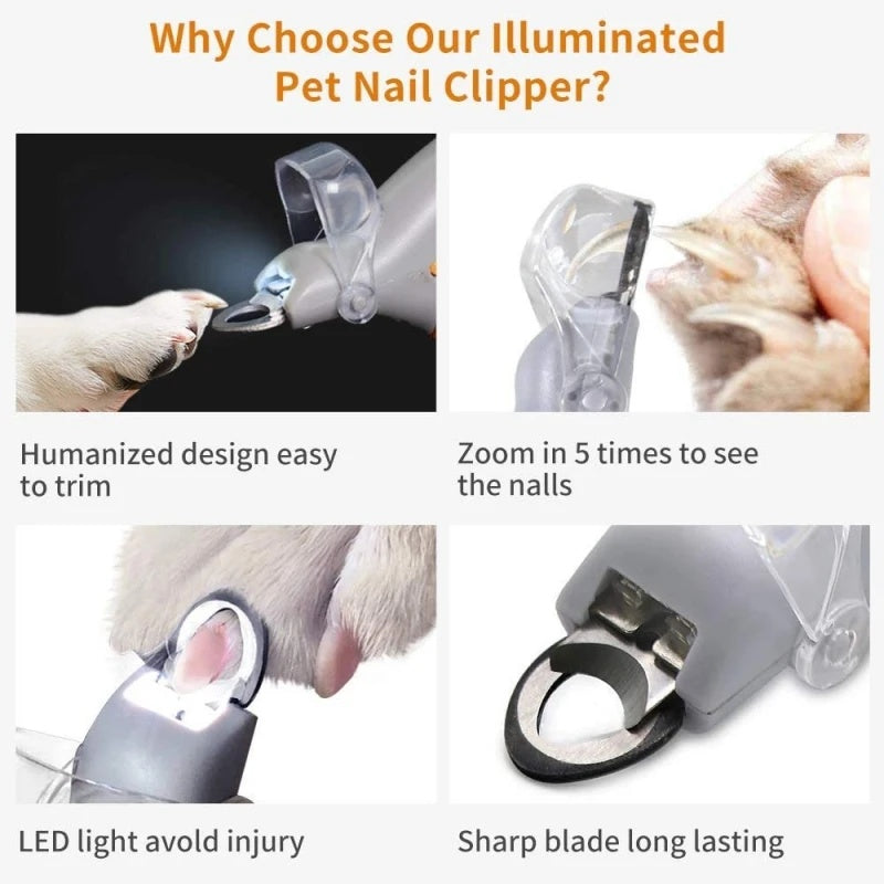 LED Light Emitting Pet Nail Clipper