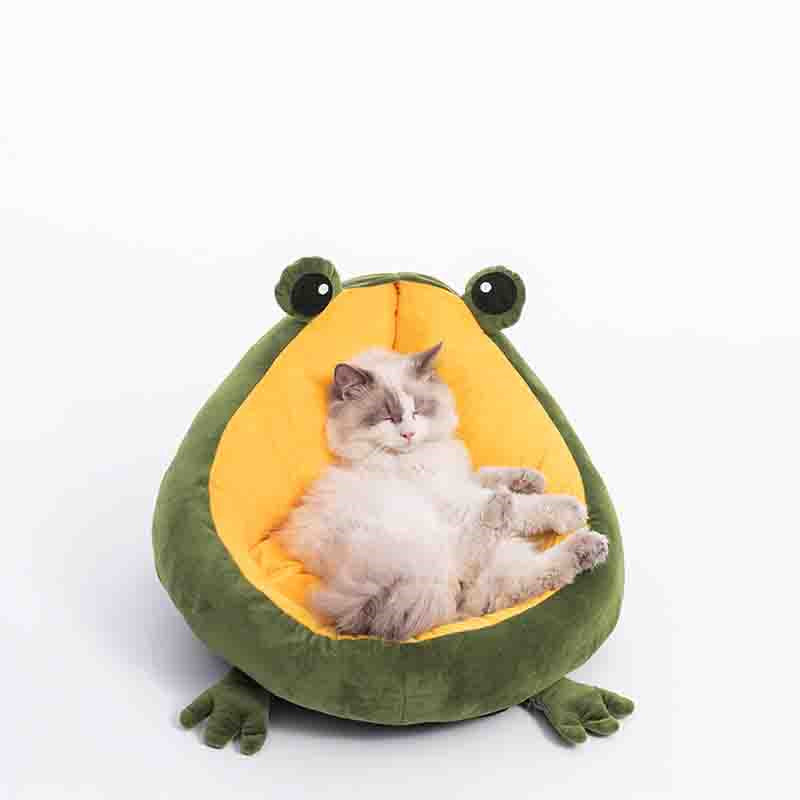 Frog Nest Warm Semi-Enclosed Pet Bed