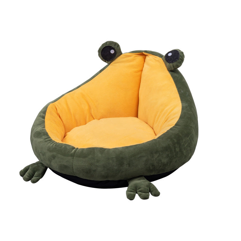 Frog Nest Warm Semi-Enclosed Pet Bed