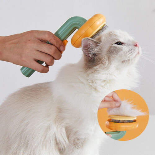 Pet Pumpkin Self Cleaning Slicker Brush
