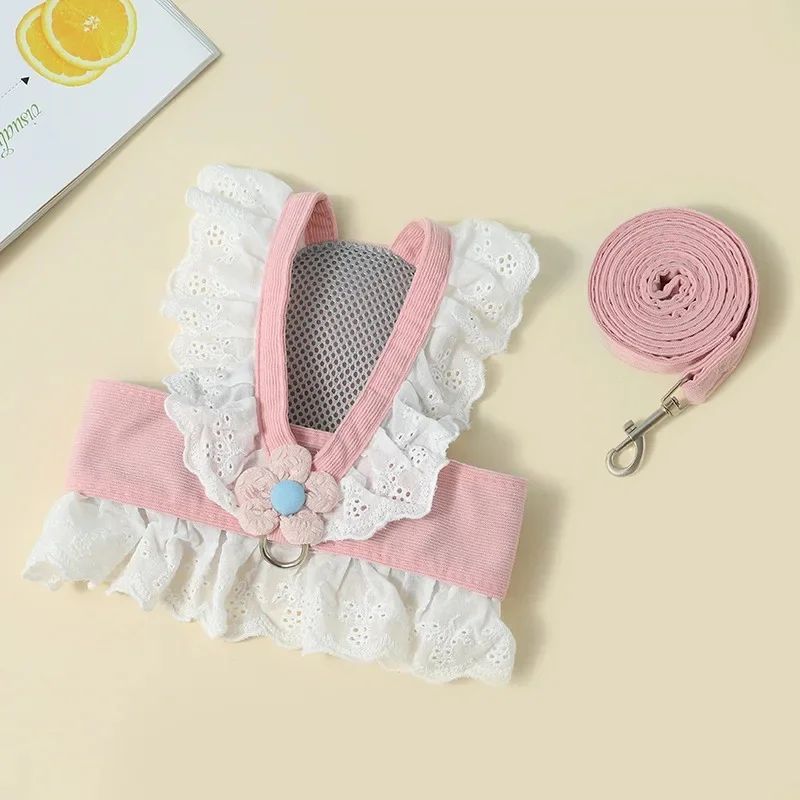Pet Leash Collar Summer Clothes For Cats