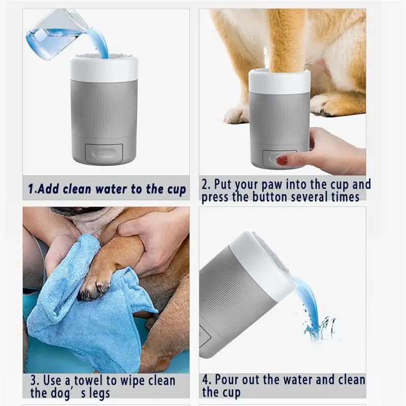 Pet Foot Washing Cleaning And Grooming Paw Cup