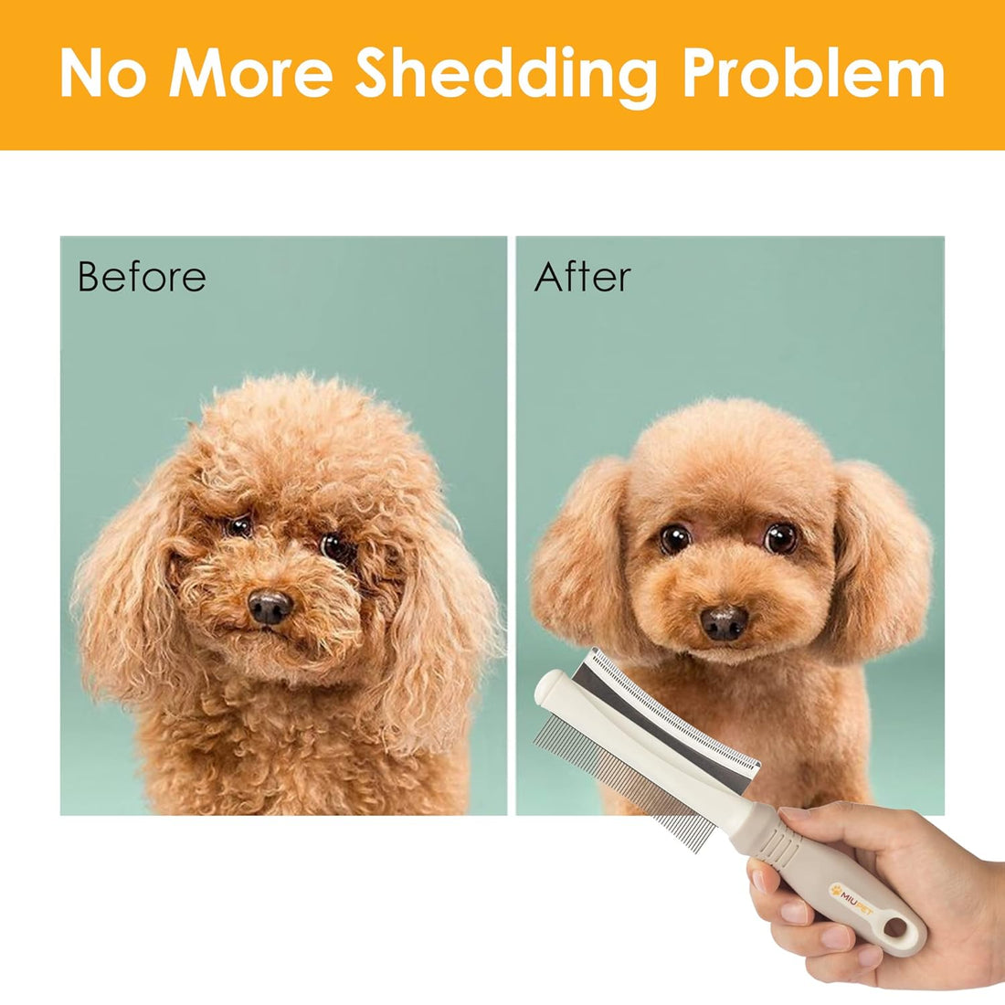2 In 1 Dog Cat Deshedding Brush