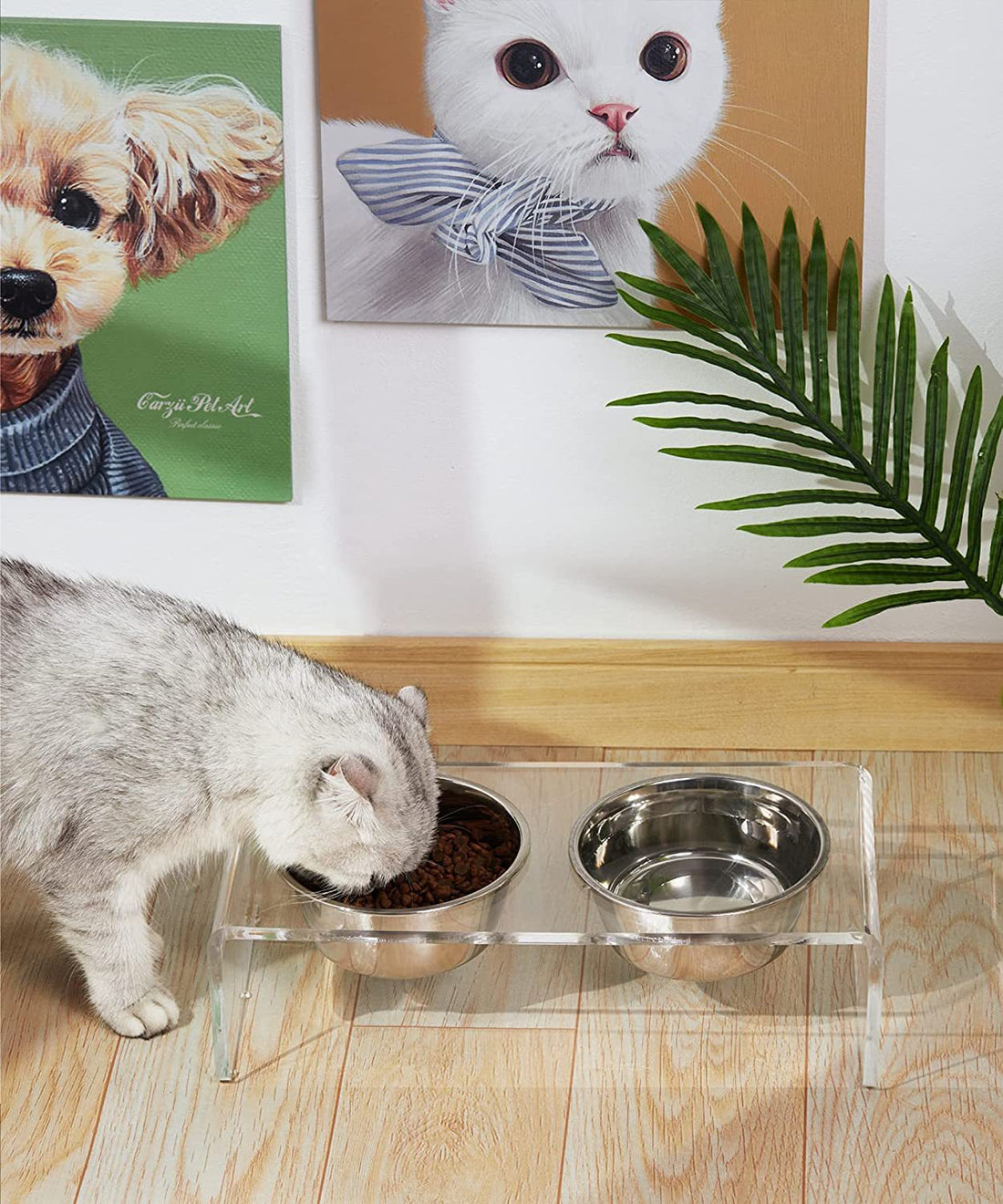 Pet Feeder Small Cat Dog Feeding Rack
