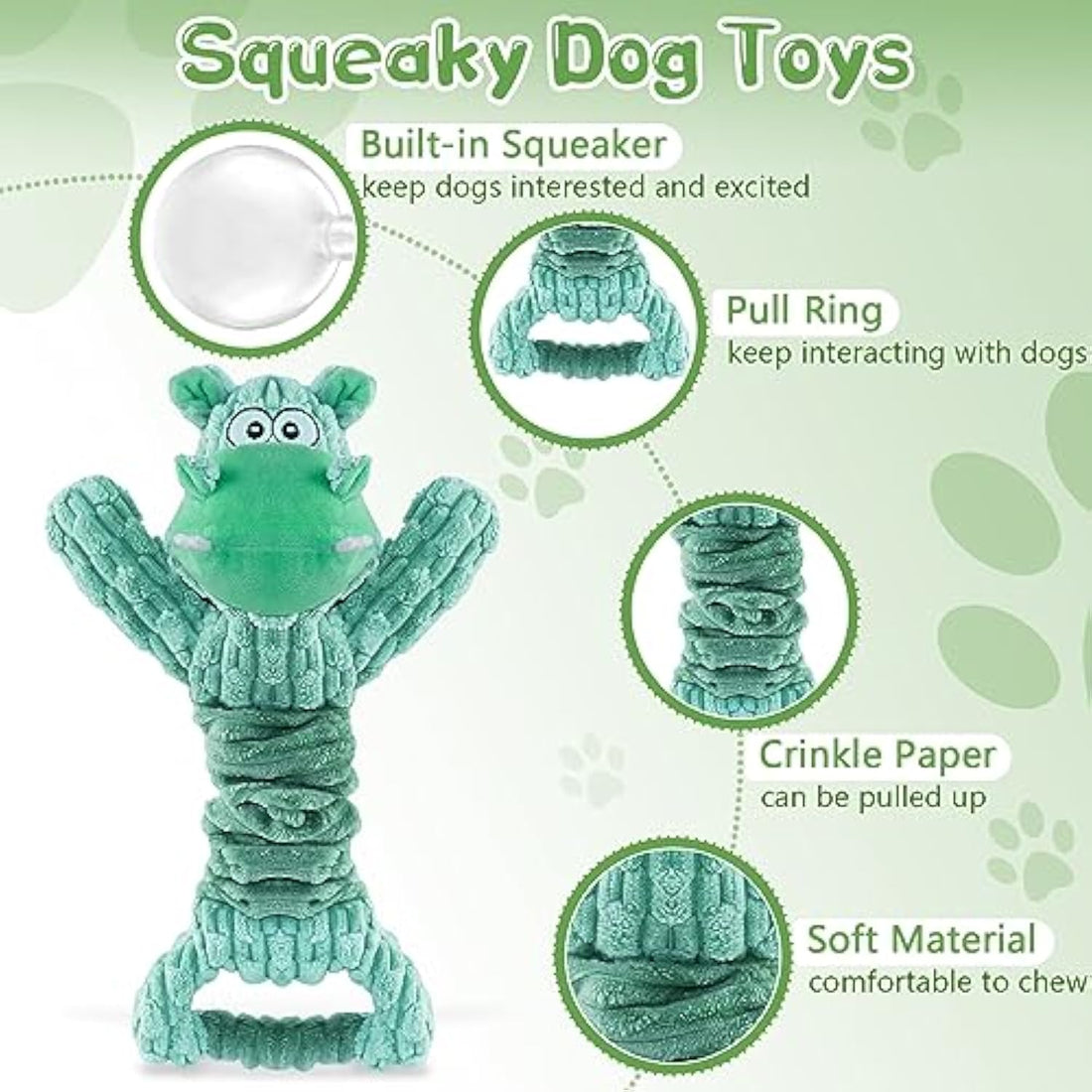 Large Squeaky Plush Dog Toys