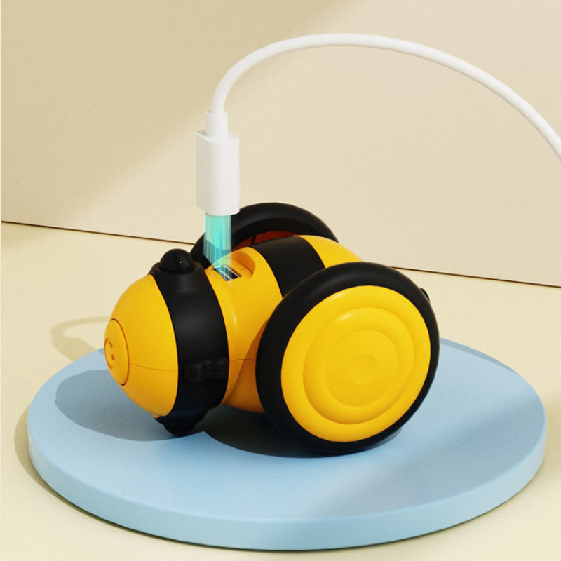 Cute Bee Running Kitten Pet Toys