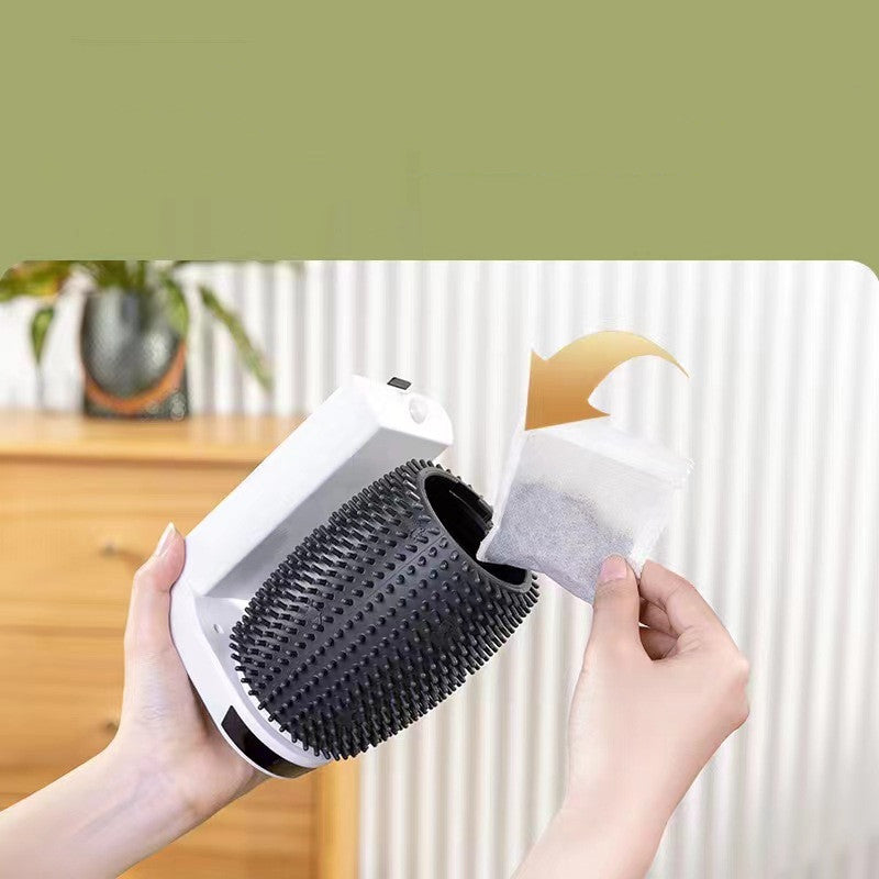 Automatic Cat Self Groomer Wall Corner Brushes