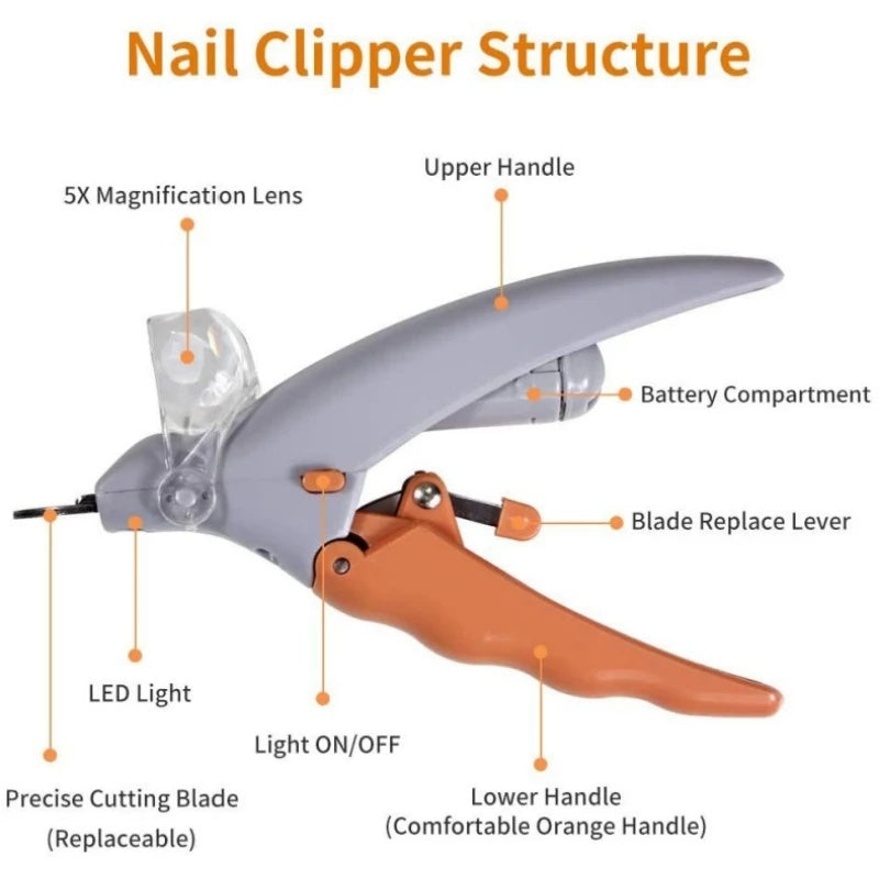 LED Light Emitting Pet Nail Clipper